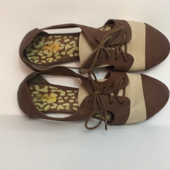 Charlotte Russe Shoes - Lace Spectator flats by Charlotte Russe size 8